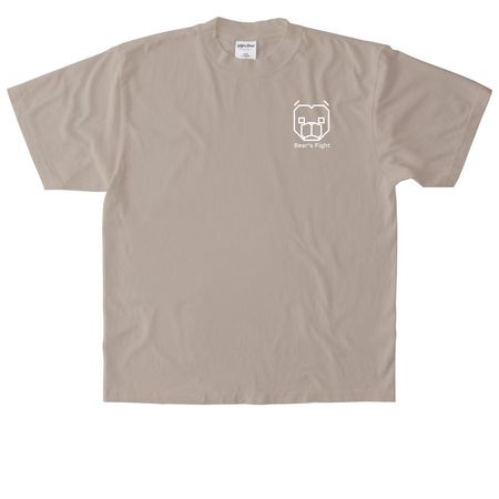 "Never Fold" T-Shirt, a Oatmeal Heavyweight Garment Dye Tee
