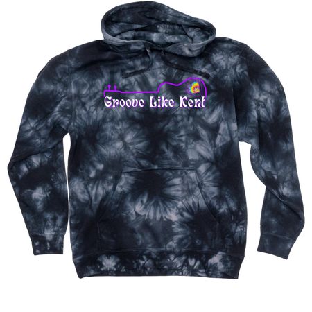 Groove Like Kent Memorial Scholarship, a Black Tie Dyed Pullover Hoodie