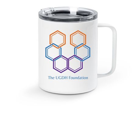 TUF Travel Mug, a White Stainless Steel Travel Mug
