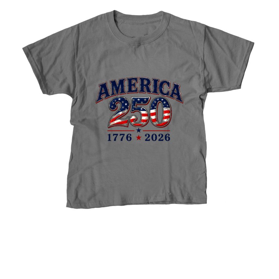 Kid's: 1776-2026, a Charcoal Youth Unisex Tee