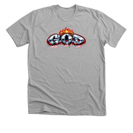 G.O.D s, a Athletic Heather Premium Unisex Tee