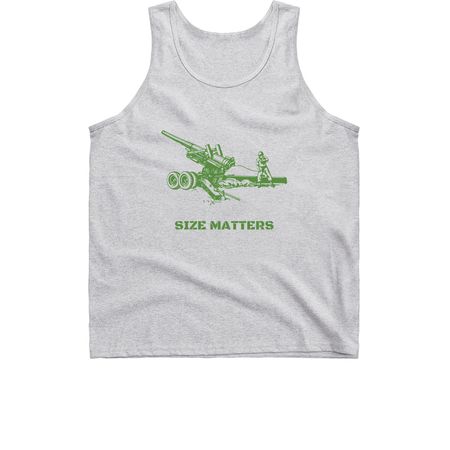 Size Matters, a Sport Grey Classic Unisex Tank Top