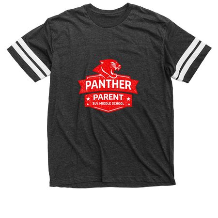 Panther Parent, a Vintage Smoke / White Football Jersey Tee