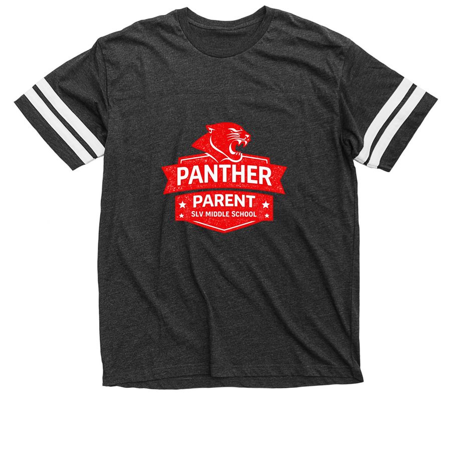 Panther Parent, a Vintage Smoke / White Football Jersey Tee