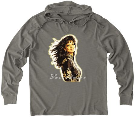 Sacredness of the Female, a Driftwood Grey Allmade Organic Cotton Mineral Dye Hoodie Tee