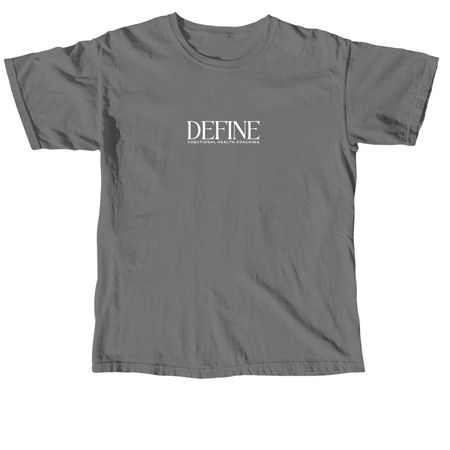 Define Comfort Tee, a Grey Comfort Colors Unisex Tee
