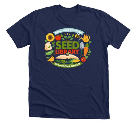 Grow Your Own Story, a Solid Navy Blend Premium Unisex Tee