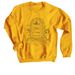 Literally Dead Book Club (black logo)&nbsp;Merch, a Gold Crewneck Sweatshirt