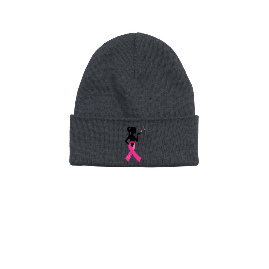 Beanie BY Kristen, a Heather Grey Printed Base Camp Beanie