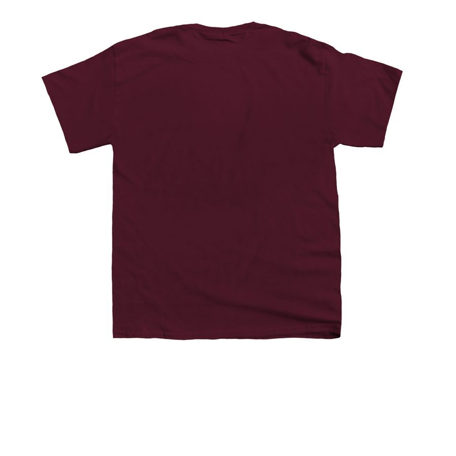 DANCING KITTIES, a Maroon Youth Unisex Tee (back-view)