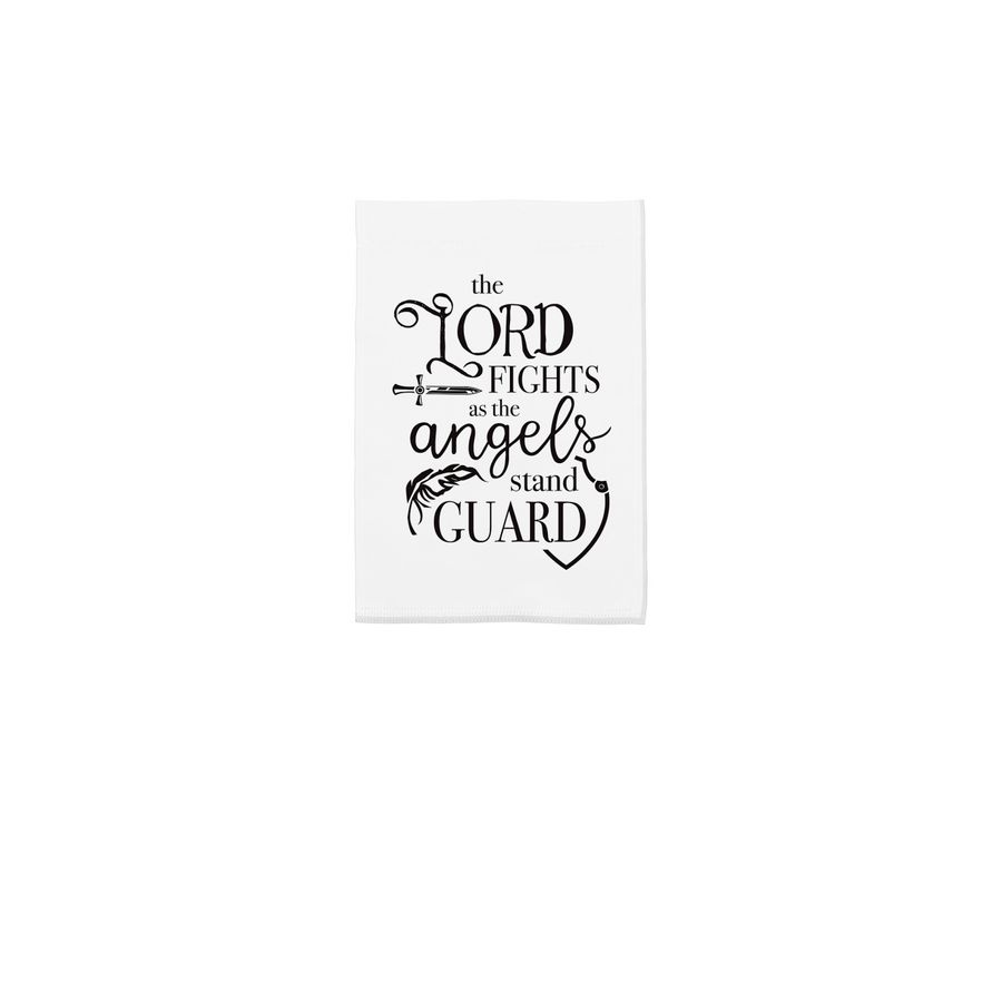 Garden Flag, a White 12" x 18" Yard Flag