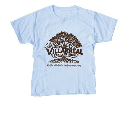 YOUTH SIZES, a Light Blue Youth Unisex Tee