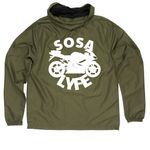 SL Windbreaker, a Army Quarter-Zip Windbreaker (back-view)
