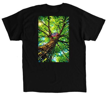 Average 4ours Disc Golf Club&nbsp;, a Black Classic Unisex Tee