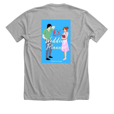 EX-Wedding Planner clothing, a Athletic Heather Premium Unisex Tee (back-view)