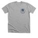 Tree Logo- Adult Grey/White with Blue Print, a Athletic Heather Premium Unisex Tee