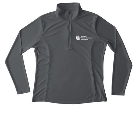 Whale Research Fieldwork Gear, a Iron Grey Women's Performance Quarter Zip Pullover