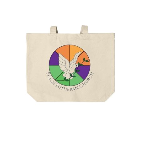 Peace Totes, a Natural Cotton Canvas Tote Bag
