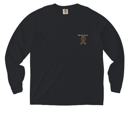 Adrian?s Army, a Black Comfort Colors Long Sleeve Pocket Tee