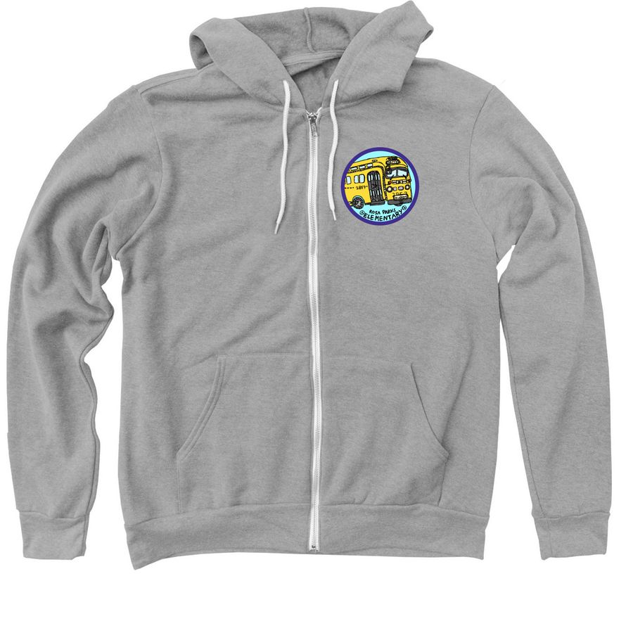 Rosa Parks Adult Zipper Sweatshirt, a Athletic Heather Zip Up Hoodie