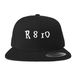 R810, a Black Snapback Hat