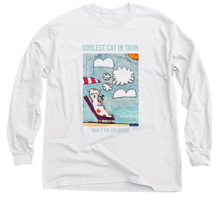 Coolest Cat in Tahn - Cecilia, a White Classic Long Sleeve Tee