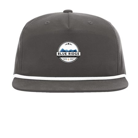 Blue Ridge Bourbon Society Official Gear, a Charcoal/ White Printed Umpqua Snapback Cap