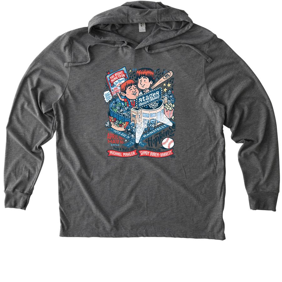 Exclusive Shirt for&nbsp;The Right Thing to Do, a Aluminum Grey Allmade Eco Triblend Hoodie Tee