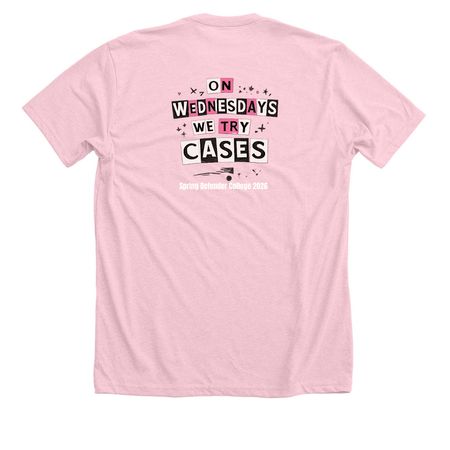 PDs are so fetch, a Heather Pink Premium Unisex Tee (back-view)