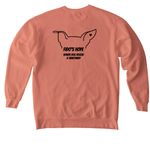 A Eugene Halloween, a Terracotta Comfort Colors Crewneck Sweatshirt (back-view)