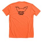 A Eugene Halloween, a Heather Orange Premium Unisex Tee (back-view)