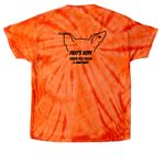 A Eugene Halloween, a Orange Classic Tie Dye Tee (back-view)