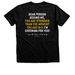 REAL TALK: Person Behind Me, Be Kind, a Black Heather Premium Unisex Tee (back-view)
