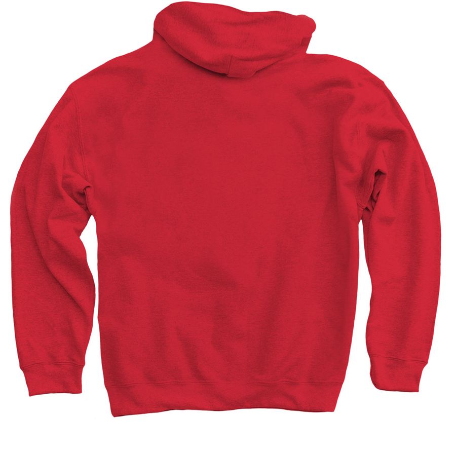 Are You Awoke., a Red Pullover Hoodie (back-view)
