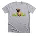 Az Pug Life Rescue, a Athletic Heather Premium Unisex Tee