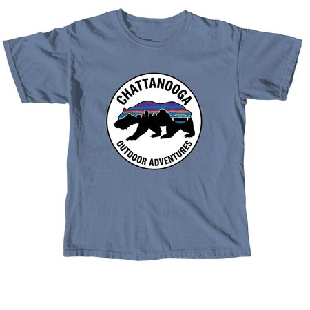 Chattanooga Outdoor Adventures Merch&nbsp;, a Blue Jean Comfort Colors Unisex Tee