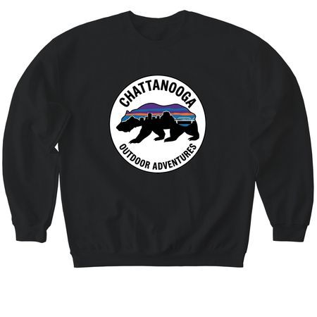 Chattanooga Outdoor Adventures Merch&nbsp;, a Black Softstyle Crewneck Sweatshirt