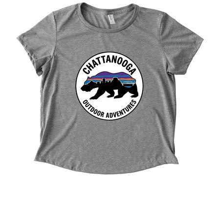 Chattanooga Outdoor Adventures Merch&nbsp;, a Aluminum Grey Allmade Eco Triblend Women?s Scoop Neck Tee
