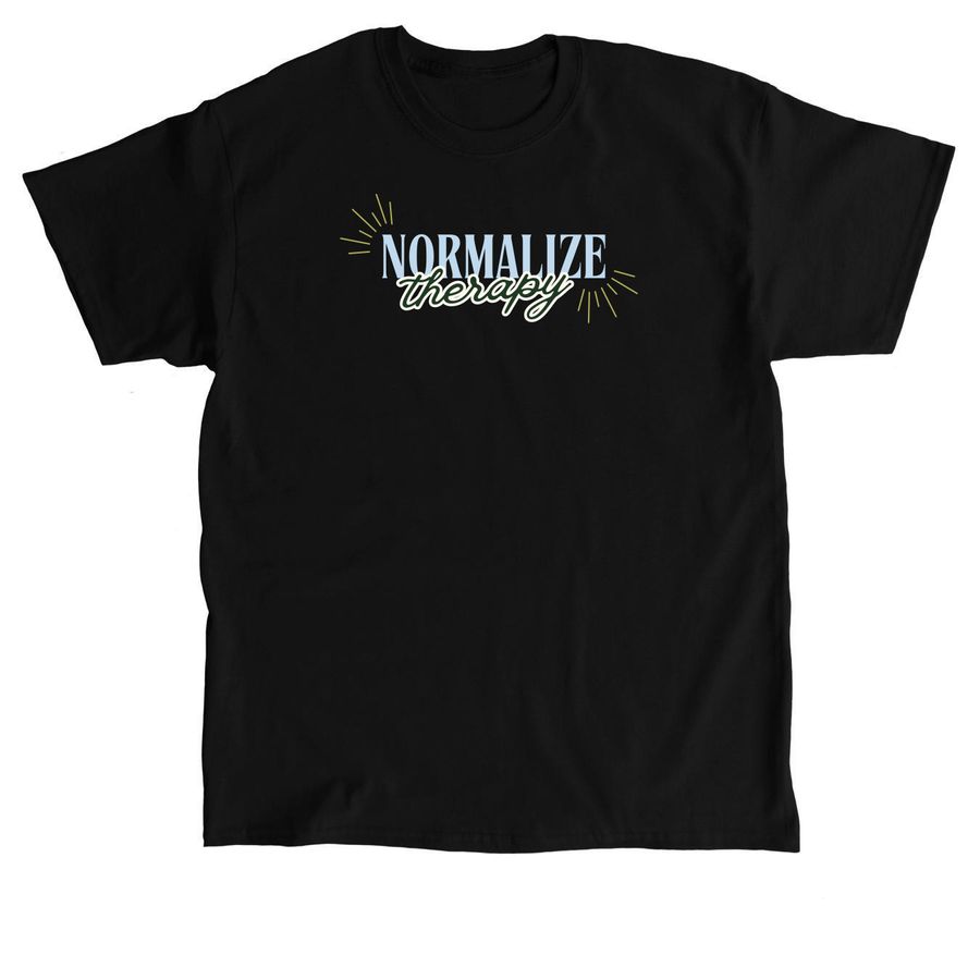 normalize therapy, a Black Classic Unisex Tee