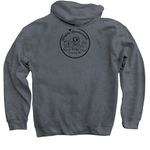 I?m a Potato, a Dark Heather Pullover Hoodie (back-view)