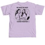 Decade of Deeds T-shirt, a Orchid Comfort Colors Unisex Tee (back-view)