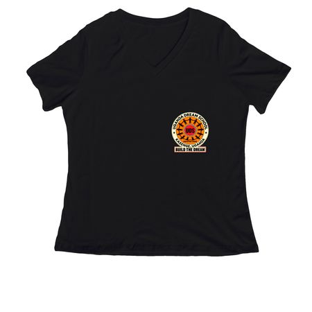 Help Us Build the Dream School, a Black Women's Relaxed V-Neck Tee