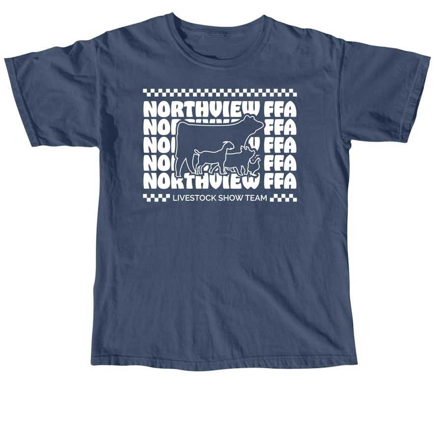 Northview FFA Livestock Show Team, a Midnight Comfort Colors Unisex Tee