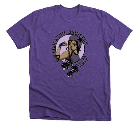 New Color Logo, a Heather Team Purple Premium Unisex Tee