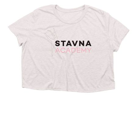 Stavna Academy Shirt, a Heather Dust Women?s Flowy Cropped Tee