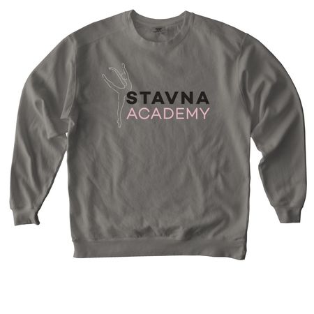 Stavna Academy Shirt, a Grey Comfort Colors Crewneck Sweatshirt