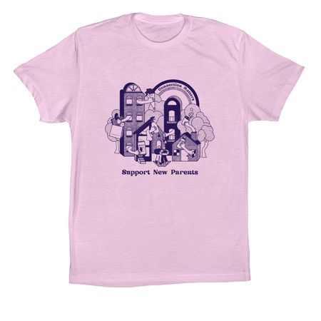 It Takes a Village, a Lilac Premium Cotton Tee