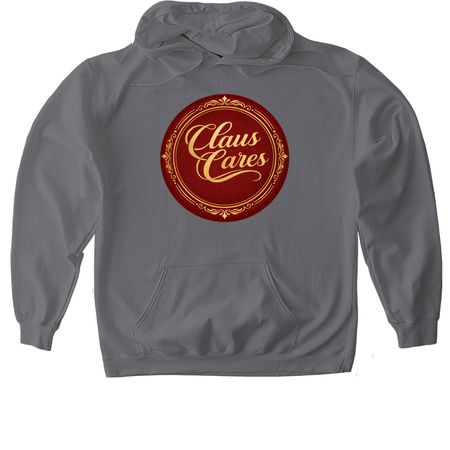 Claus Cares&nbsp;, a Charcoal Gildan Softstyle Pullover Hoodie