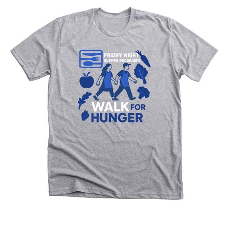 Support FNSP: Join Us in the Walk for Hunger, a Athletic Heather Premium Unisex Tee