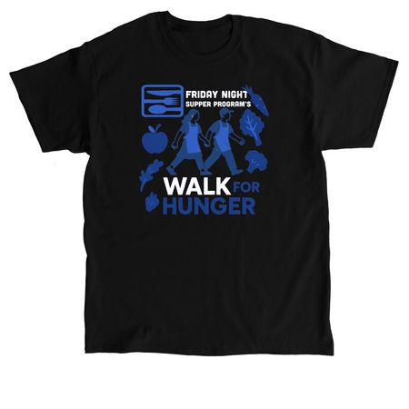 Support FNSP: Join Us in the Walk for Hunger, a Black Classic Unisex Tee